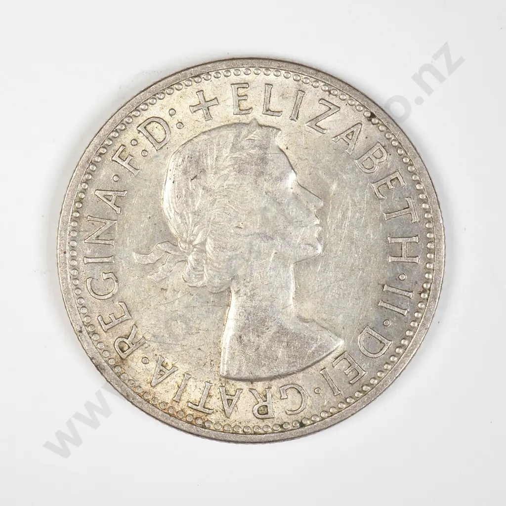 AUS 1954 Australian Florin Image 1++