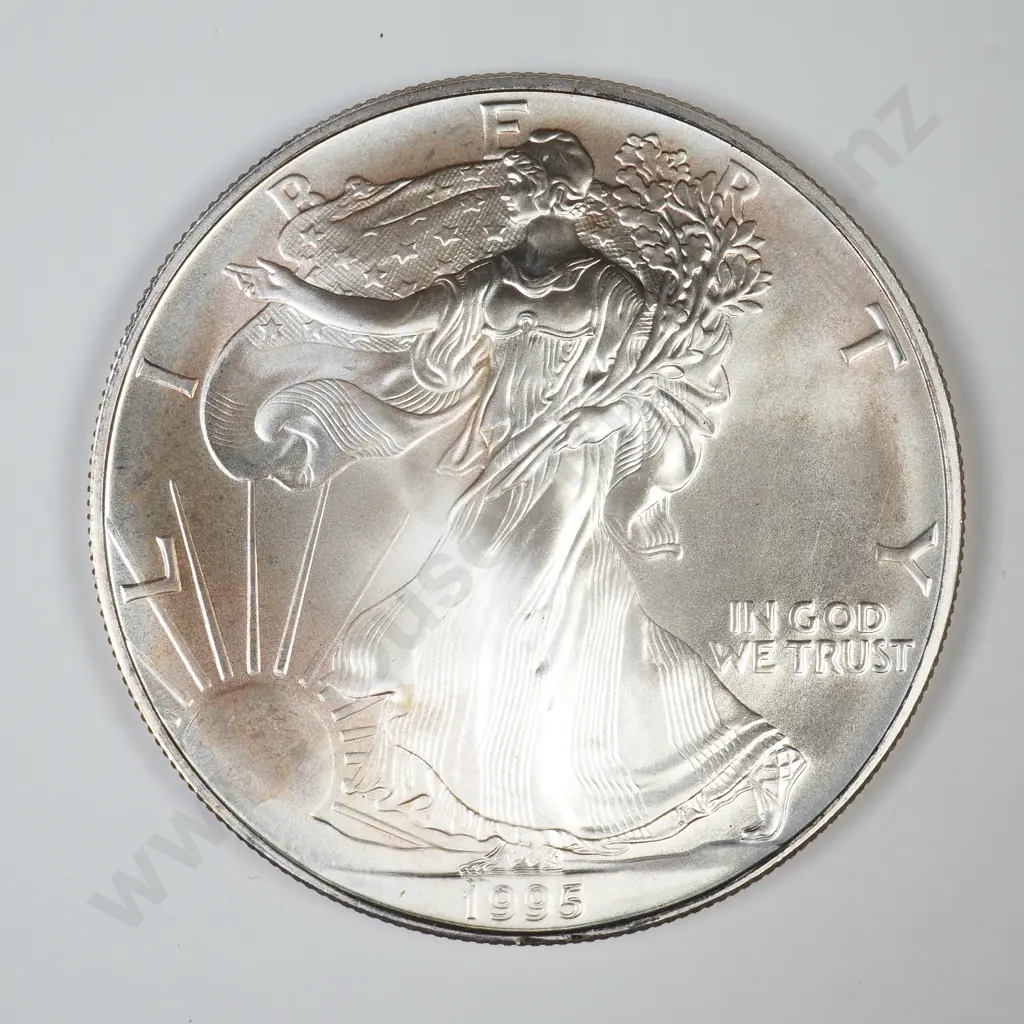 US 1995 American Silver Eagle Bullion Coin Image 1++