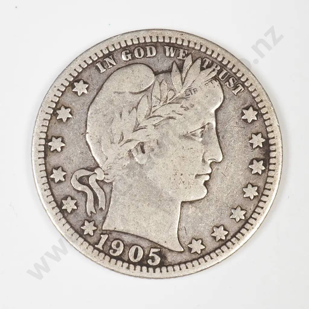 USA 1905 quarter dollar Image 1++