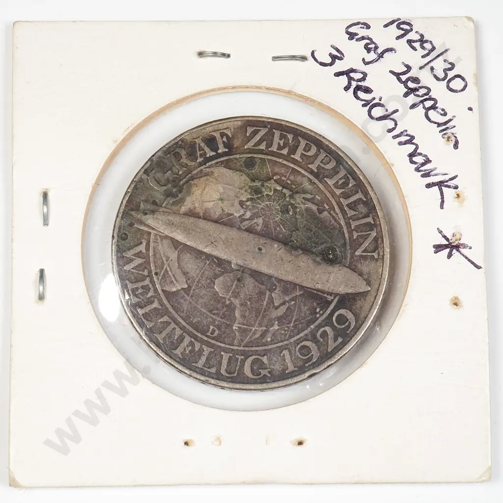 Germany 1930 Three Reichsmark Graf Zeppelin Circulating Commemorative coin Image 1++