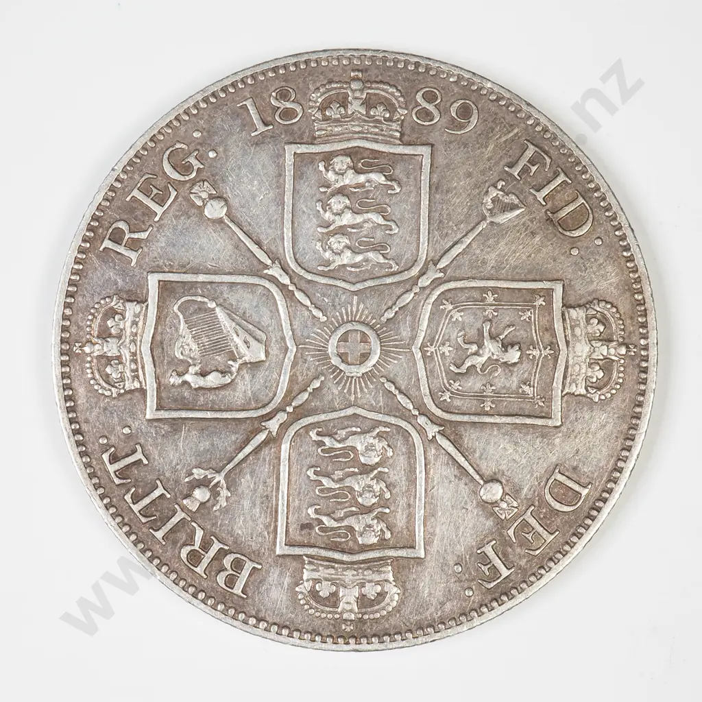 UK 1889 Double Florin  Image 1++