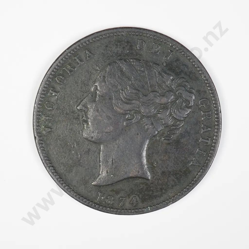 NZ 1874 United Services Hotel Auckland Token Image 1++