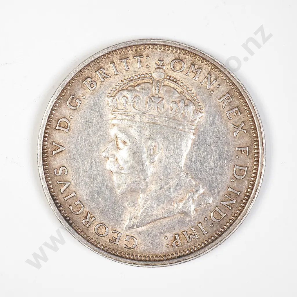AUS 1927 Sterling Silver Florin Image 1++