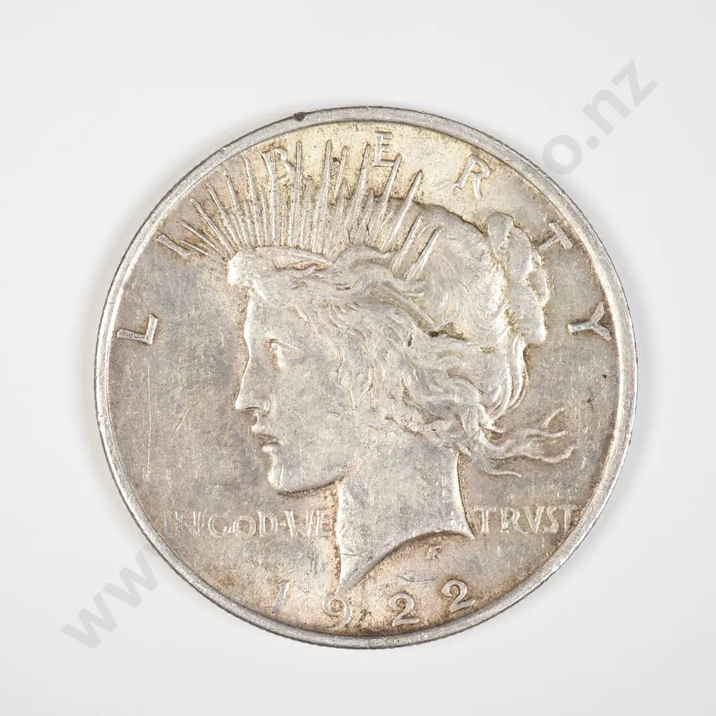 US 1922 Peace Dollar - Philadelphia Mint Image 1++