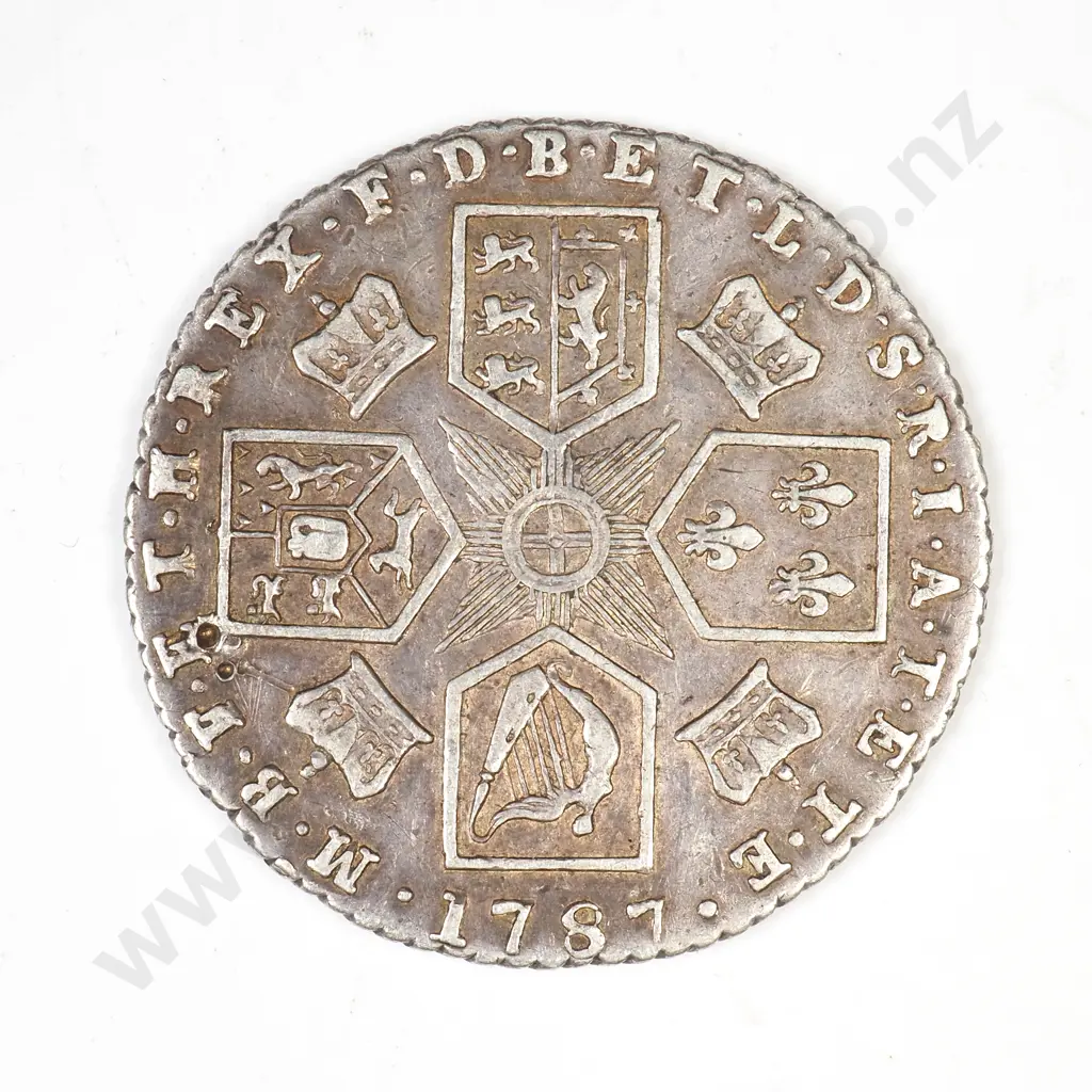 UK 1787 sixpence Image 1++