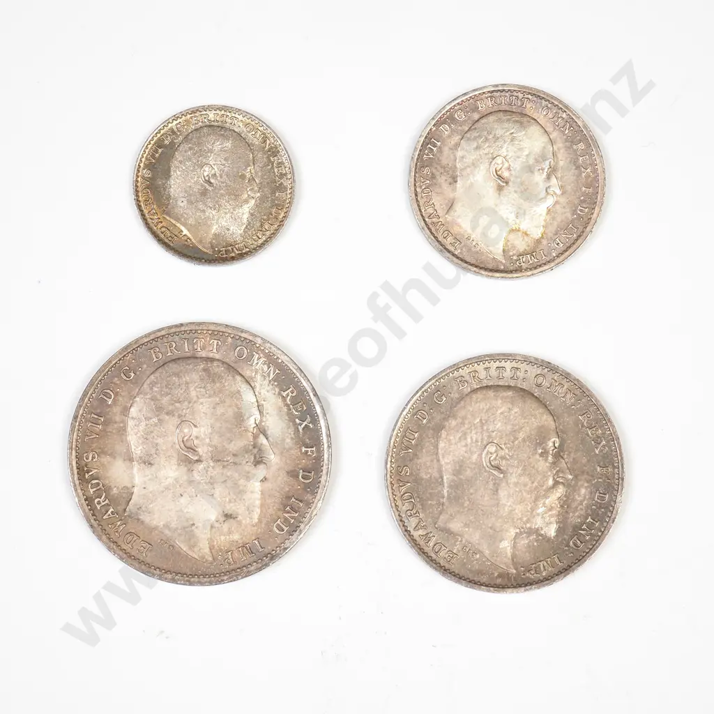  UK 1902 four coin Maundy set Image 1++