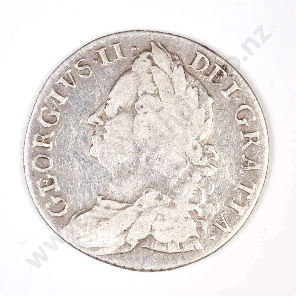 UK 1758 shilling Image 1++