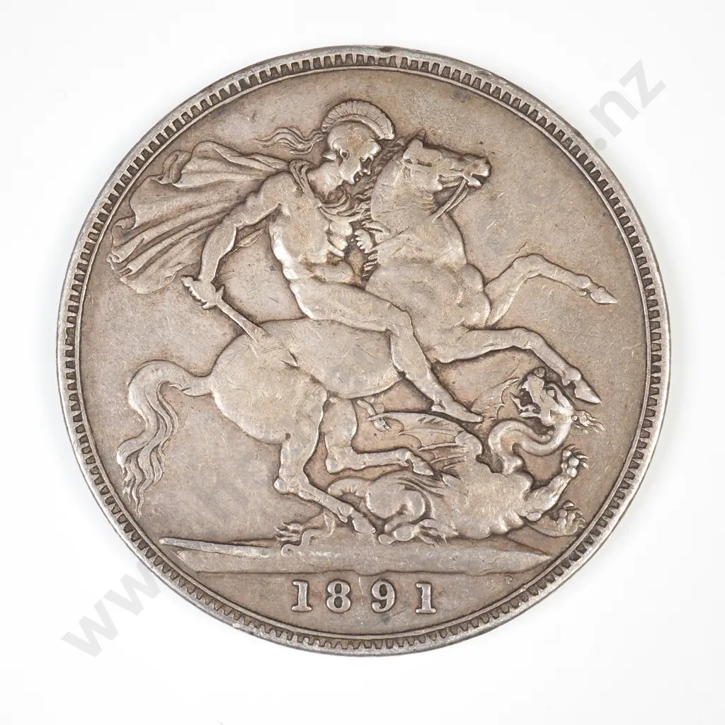 1891 United Kingdom Crown Image 1++