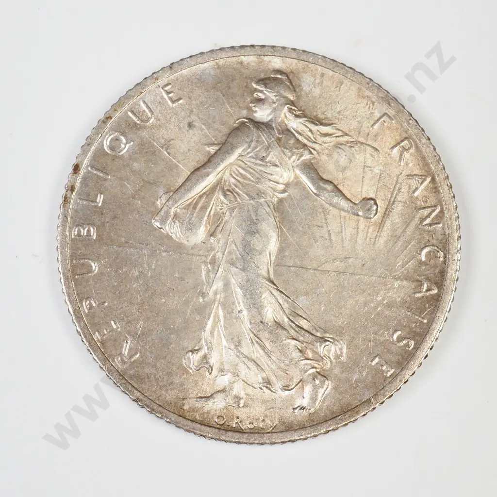 France 1914 silver 2 francs Image 1++