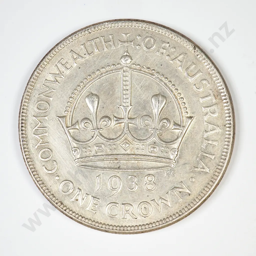 Australia 1938 silver crown Image 1++