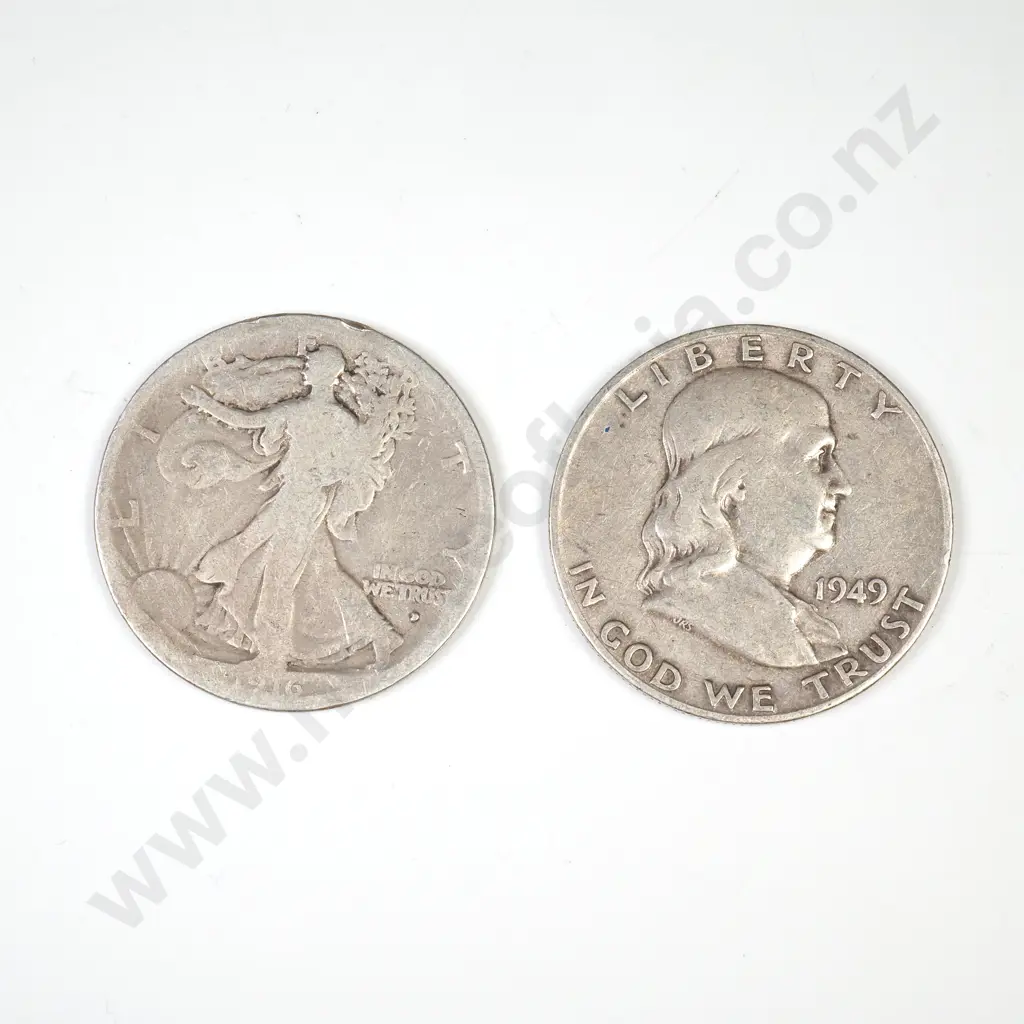 Two U.S. Half Dollars Image 1++