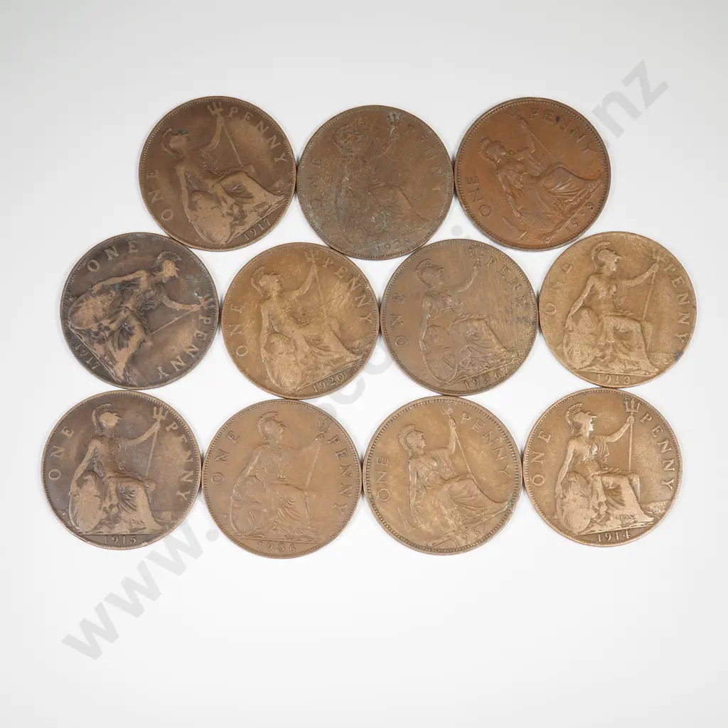Assorted Lot of UK Pennies Image 1++