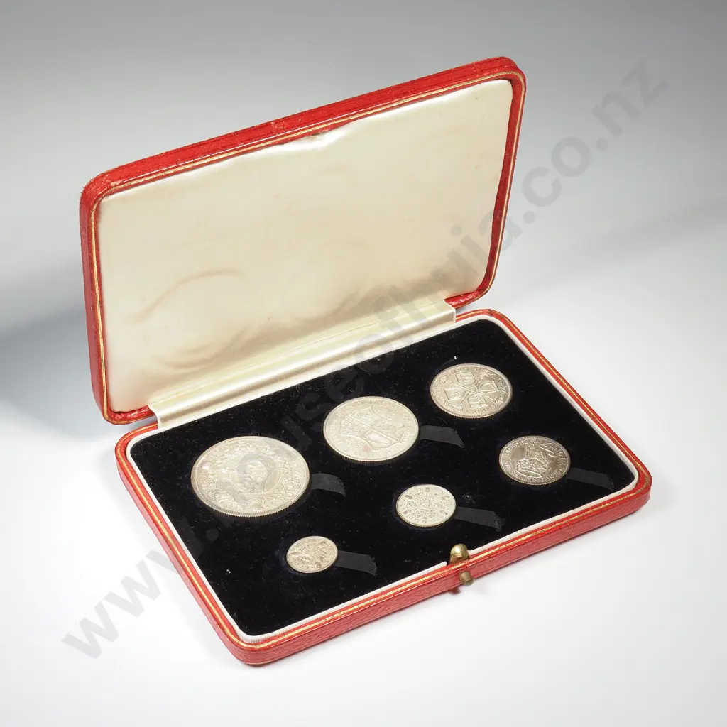 Royal Mint Cased UK 1927 6 Coins Proof Set – C.V. 675 British pounds ( NZD $1577 ) Image 1++