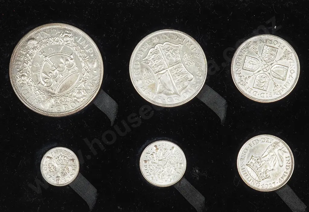 Royal Mint Cased UK 1927 6 Coins Proof Set – C.V. 675 British pounds ( NZD $1577 ) Image 1++
