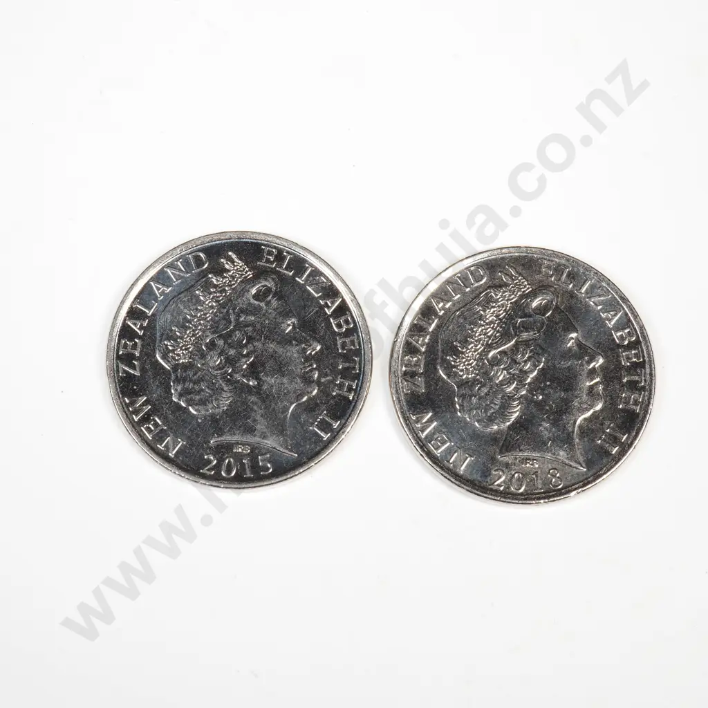 Two NZ 50 Cent Commemorative Coins Image 1++