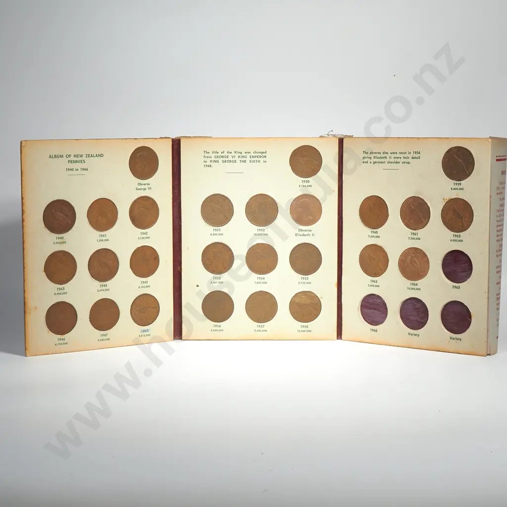 New Zealand Bertrand Penny Album - Complete Image 1++