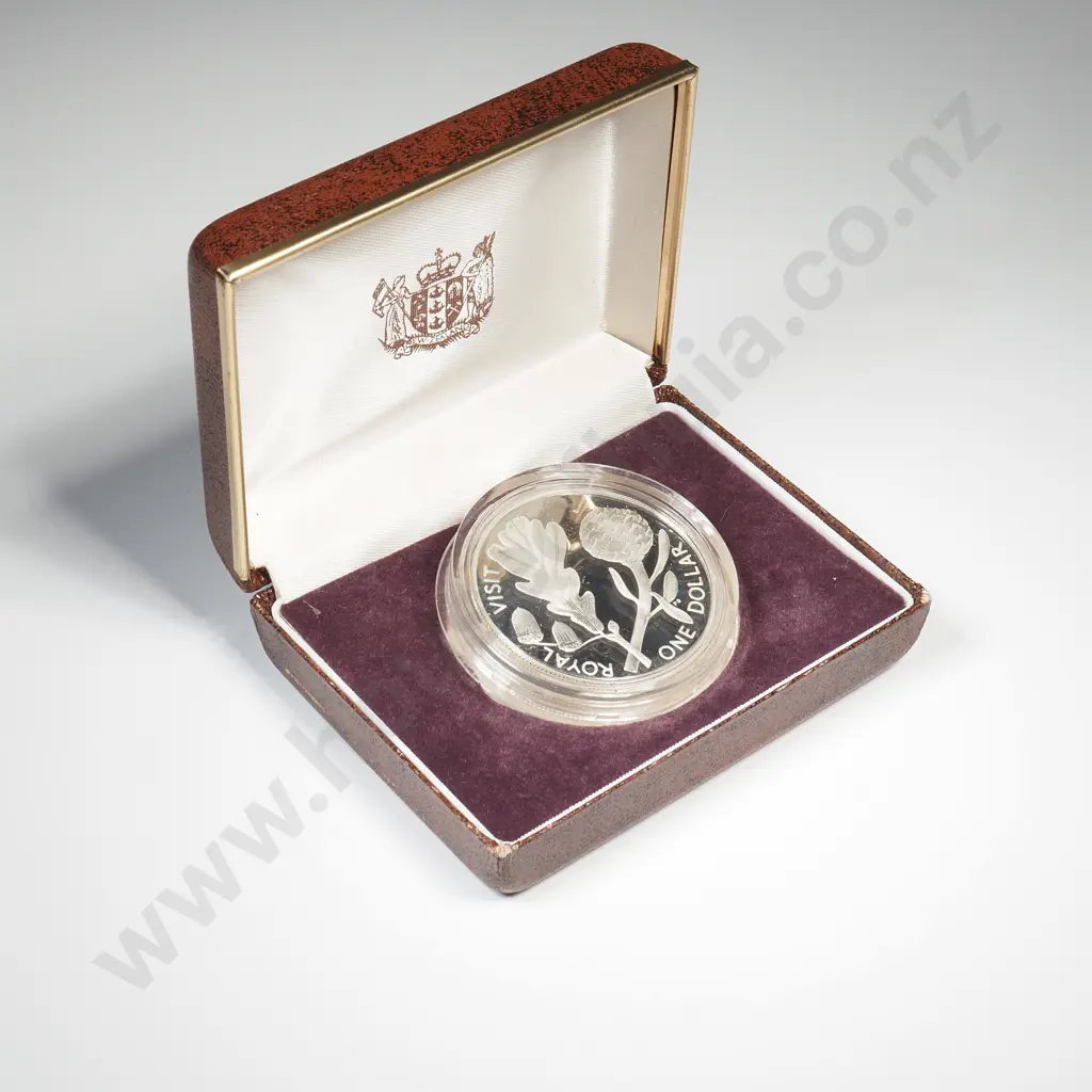 NZ Sterling Silver Proof One Dollar Coin Image 1++