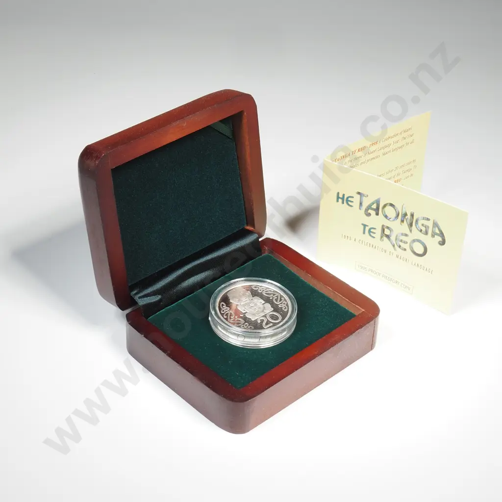1995 piedfort silver twenty cents coin. C.V $90 Image 1++
