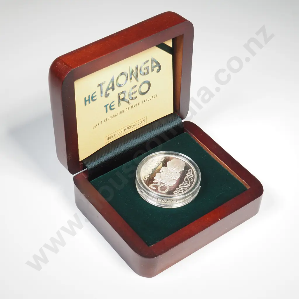 1995 piedfort silver twenty cents coin. C.V $90 Image 1++