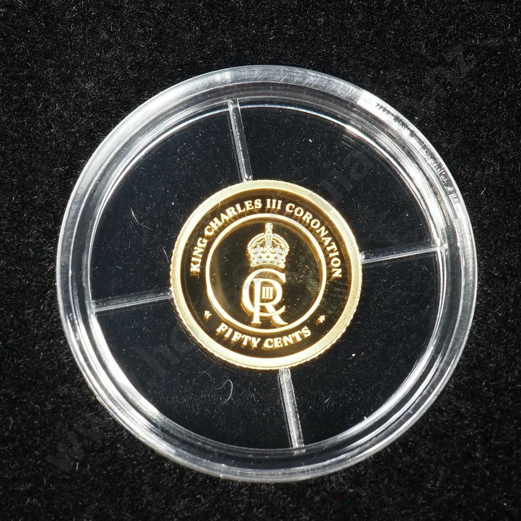 2023 King Charles III Coronation .5 Gram Gold Proof Coin Image 1++