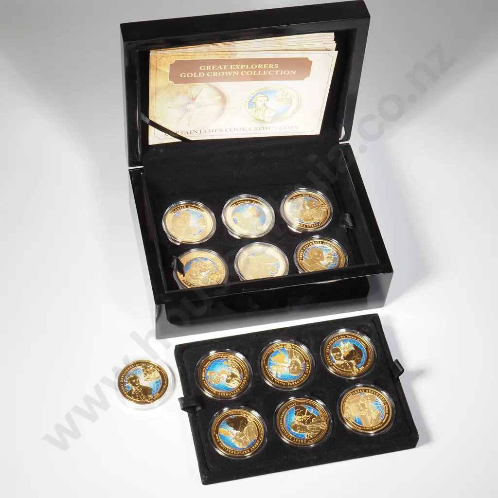 Collection of 13 Bradford Exchange Coins - Explorers Image 1++