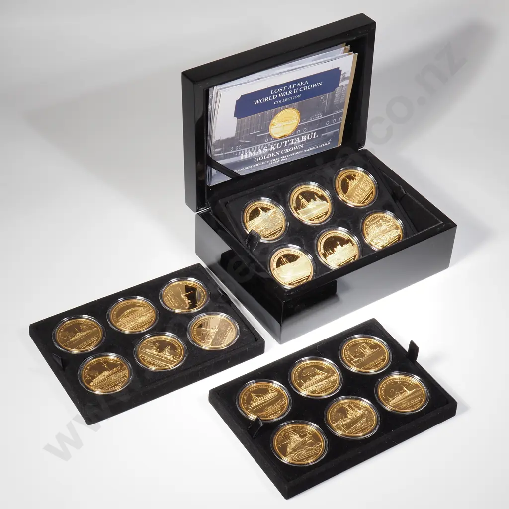 Bradford Exchange WW2 Ships Lost at Sea - 18 Coins Image 1++