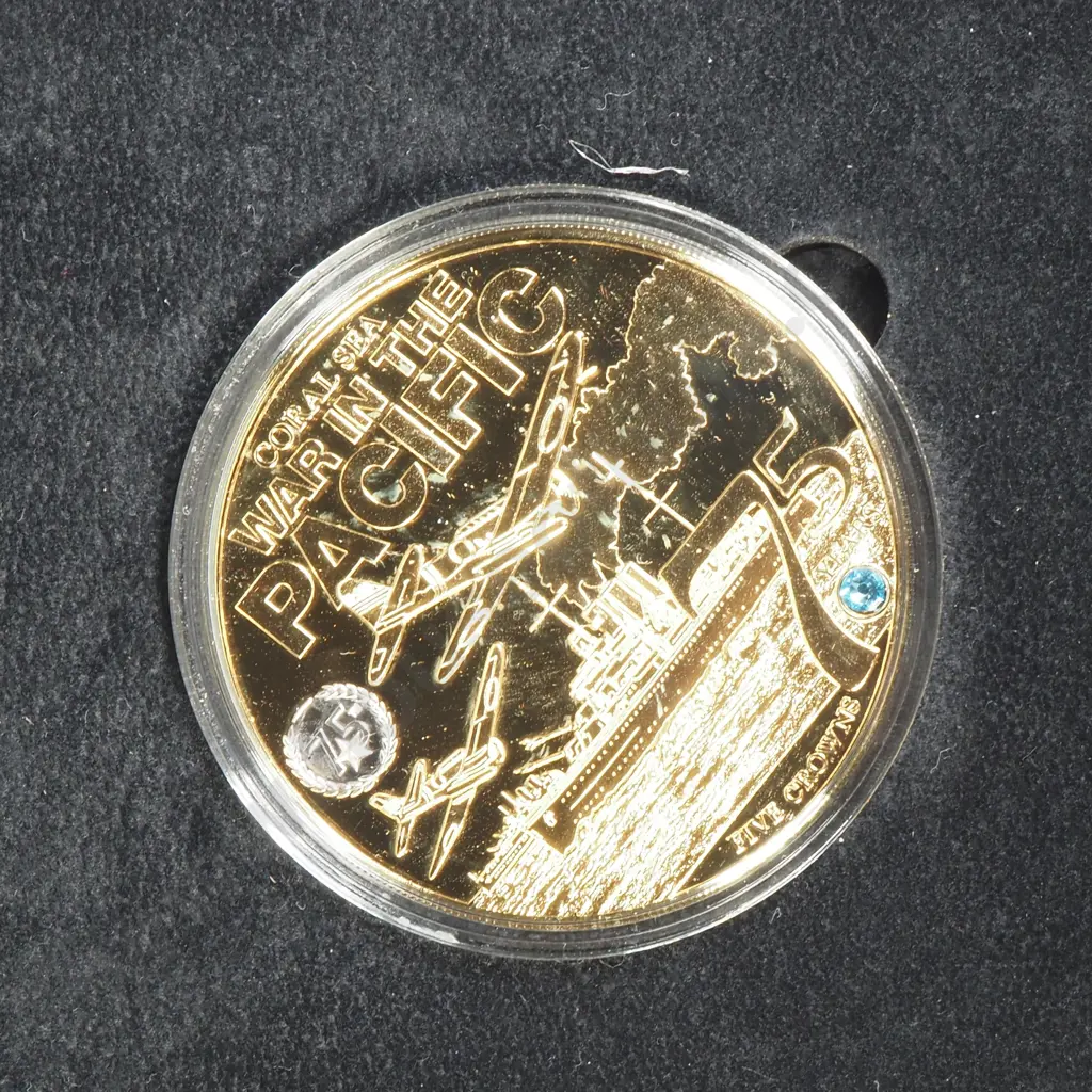 Bradford Exchange Fie Crown War in Pacific Coin Image 1++