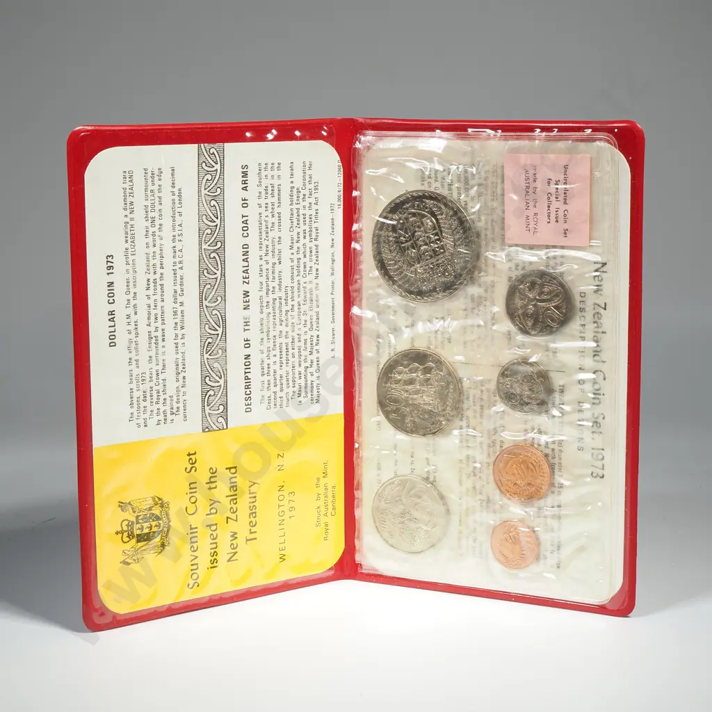 1973 New Zealand UNC Coin Set  Image 1++