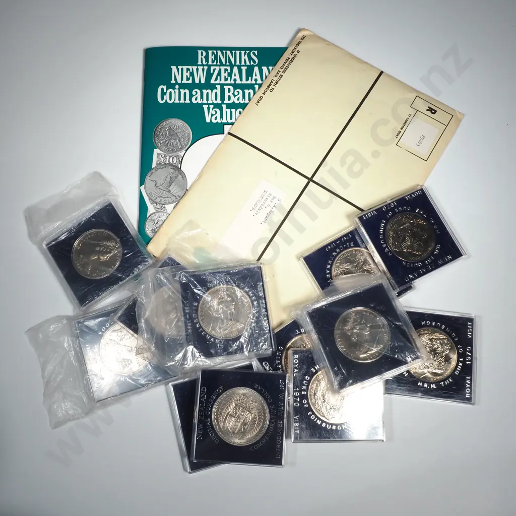 Assorted Lot of UNC Coins & Vintage NZ Coin Book Image 1++