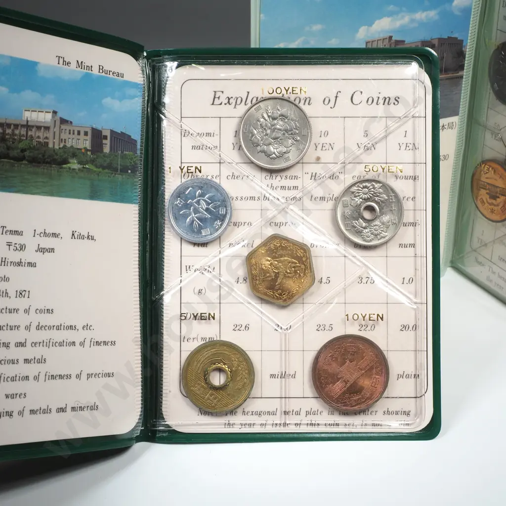 Two Japanese UNC Coin Sets Image 1++
