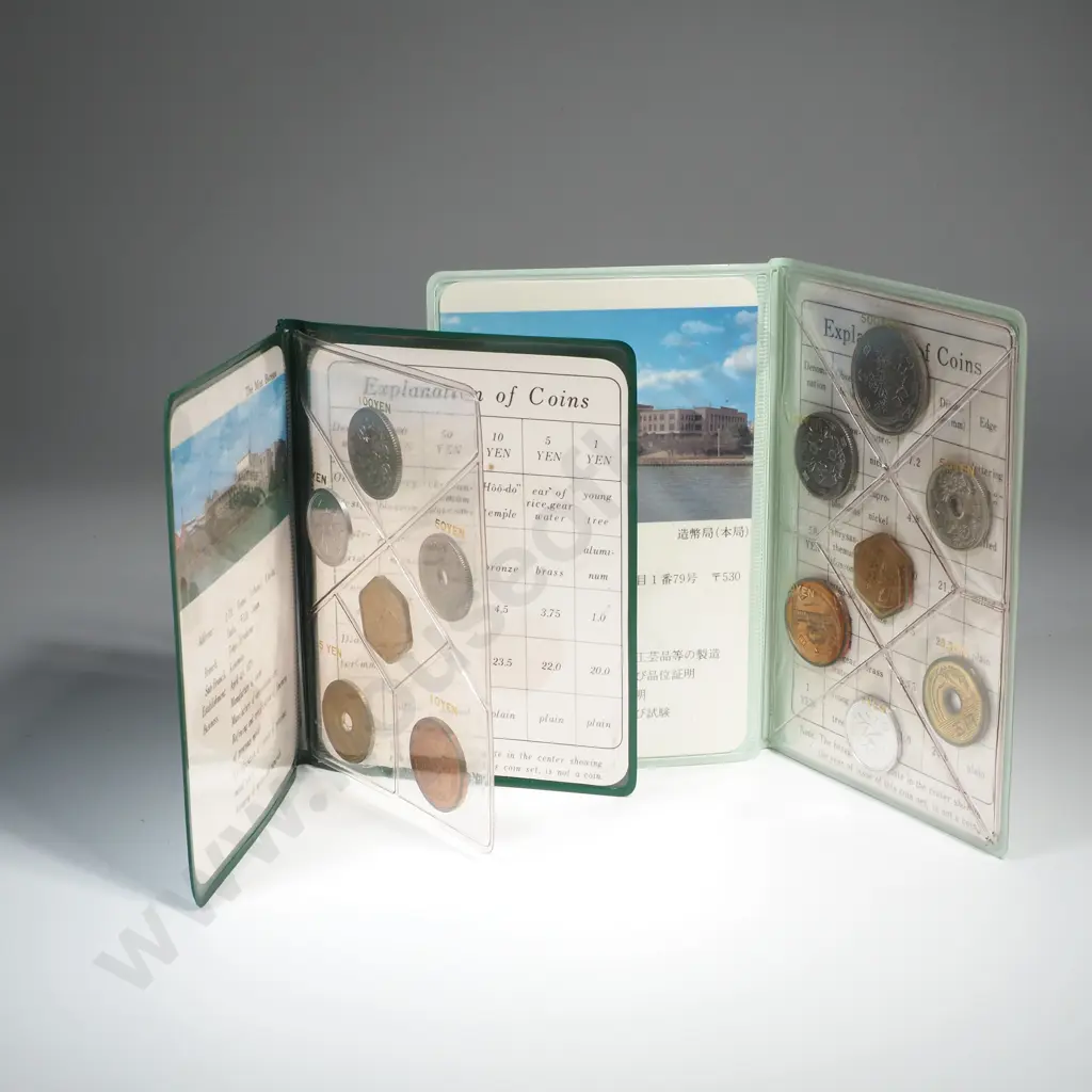 Two Japanese UNC Coin Sets Image 1++
