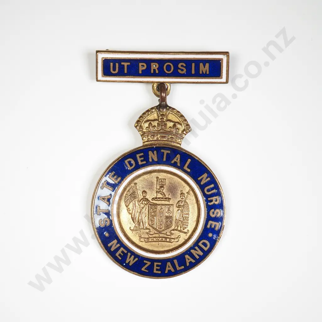 NZ 1956 State Dental Nurse medal awarded to G.D.Von Pein Image 1++