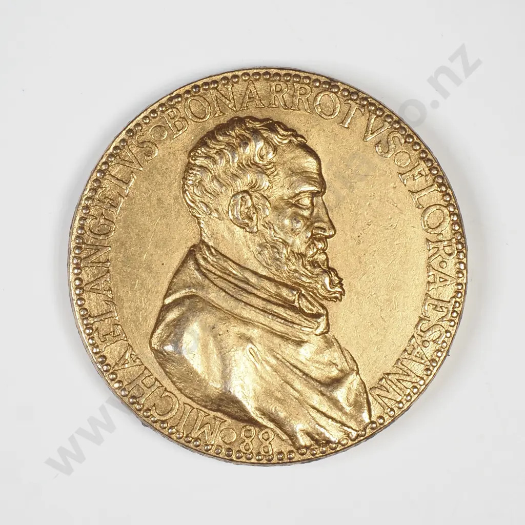 Michelangelo Buonarroti Commemorative 88th birthday Medal Image 1++