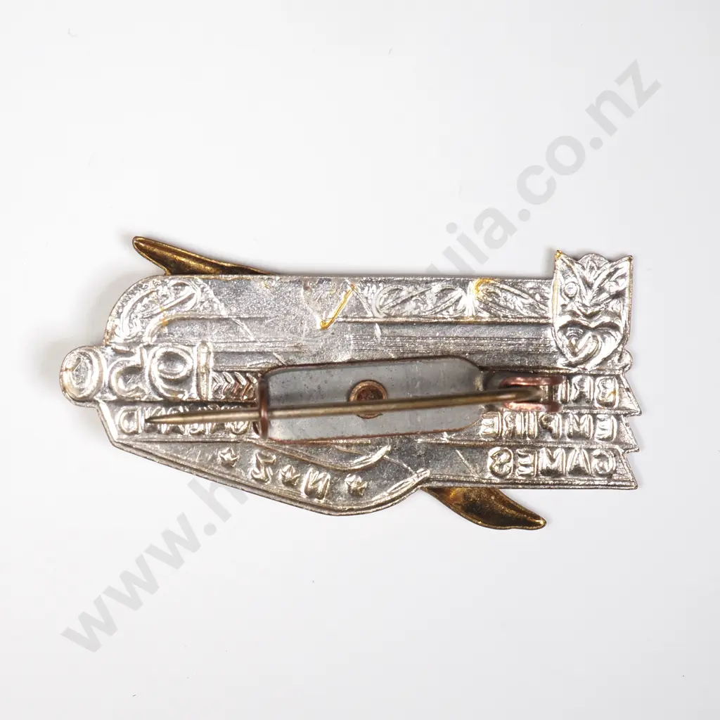 NZ 1950 Auckland British Empire Games lapel badge Image 1++