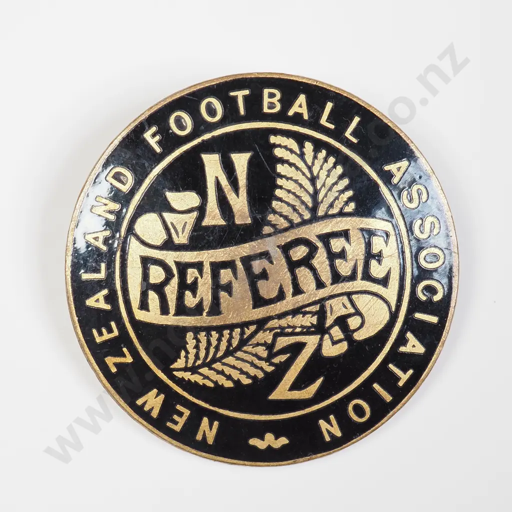 NZ Auckland Football Association Referee badge awarded to N Hopgood Image 1++