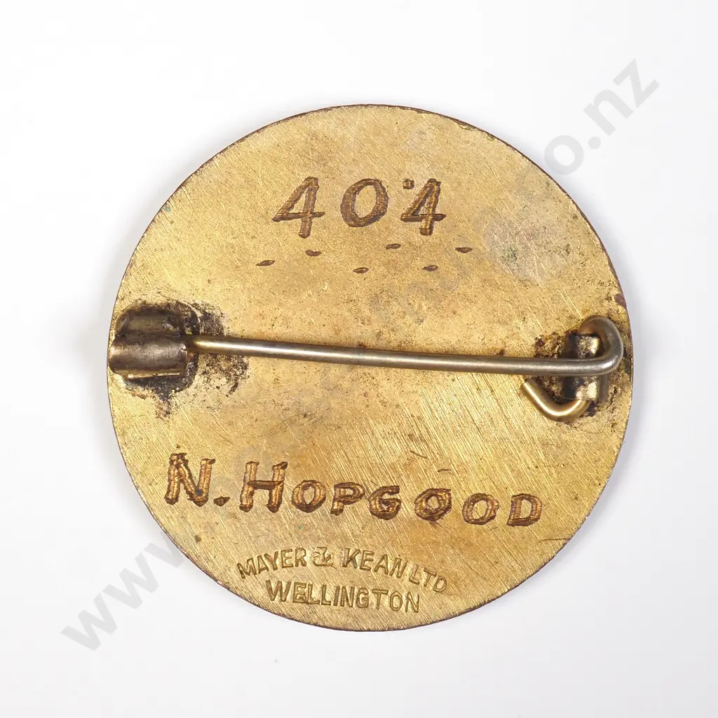 NZ Auckland Football Association Referee badge awarded to N Hopgood Image 1++