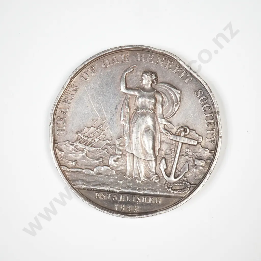Substantial Sterling Silver Hearts of Oak Prize Medal Image 1++