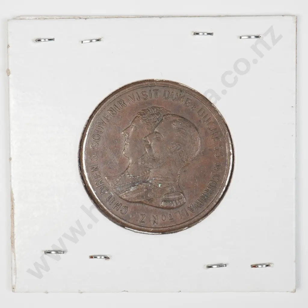 NZ 1901 Children's Souvenir Token of the visit of The Duke and Duchess of Cornwall Image 1++