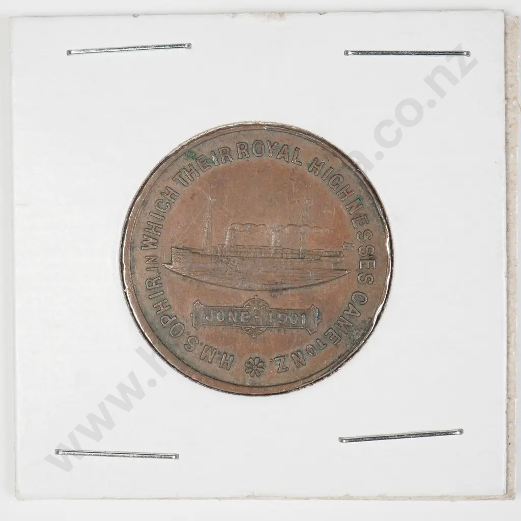 NZ 1901 Children's Souvenir Token of the visit of The Duke and Duchess of Cornwall Image 1++