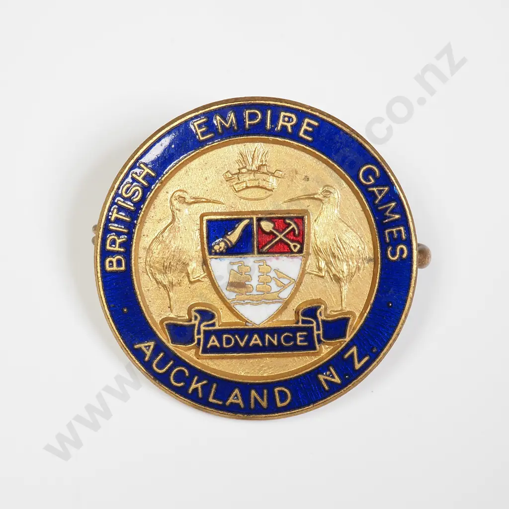 NZ 1950 Auckland British Empire Games lapel badge Image 1++