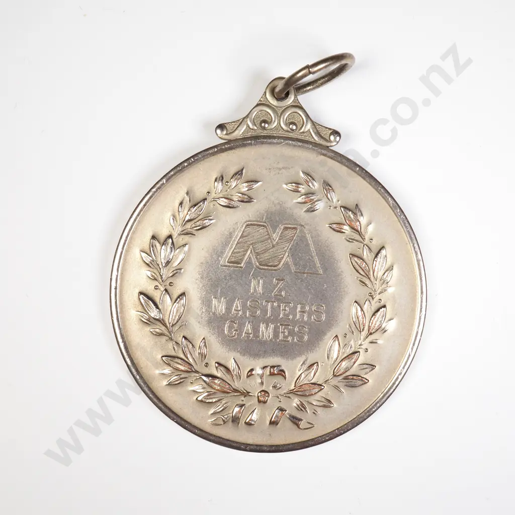 NZ 1992 Masters Games Medallion awarded to Glen Turner Image 1++