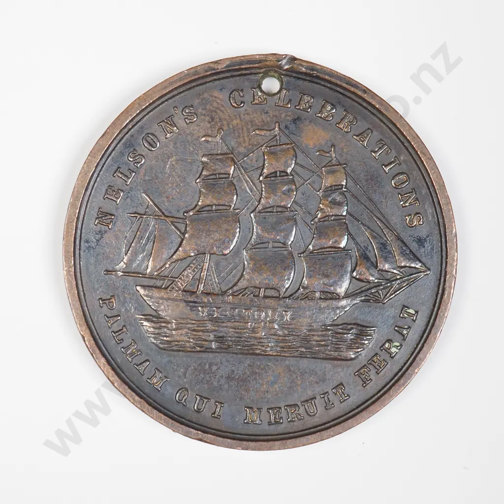 1837-1897 Nelson Celebrations. Queen Victoria 60 Years of Reign medallion Image 1++