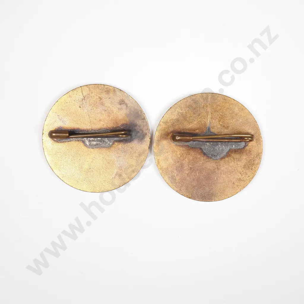 NZ 1950 Two Auckland British Empire Games badges Image 1++