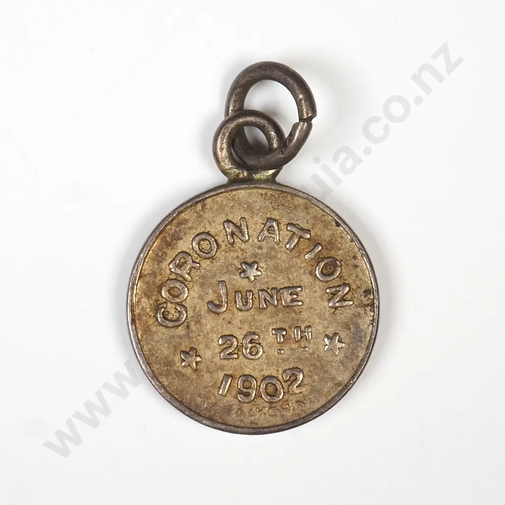 1902 New Zealand Edward VII  Coronation Medal - By A Kohn Image 1++