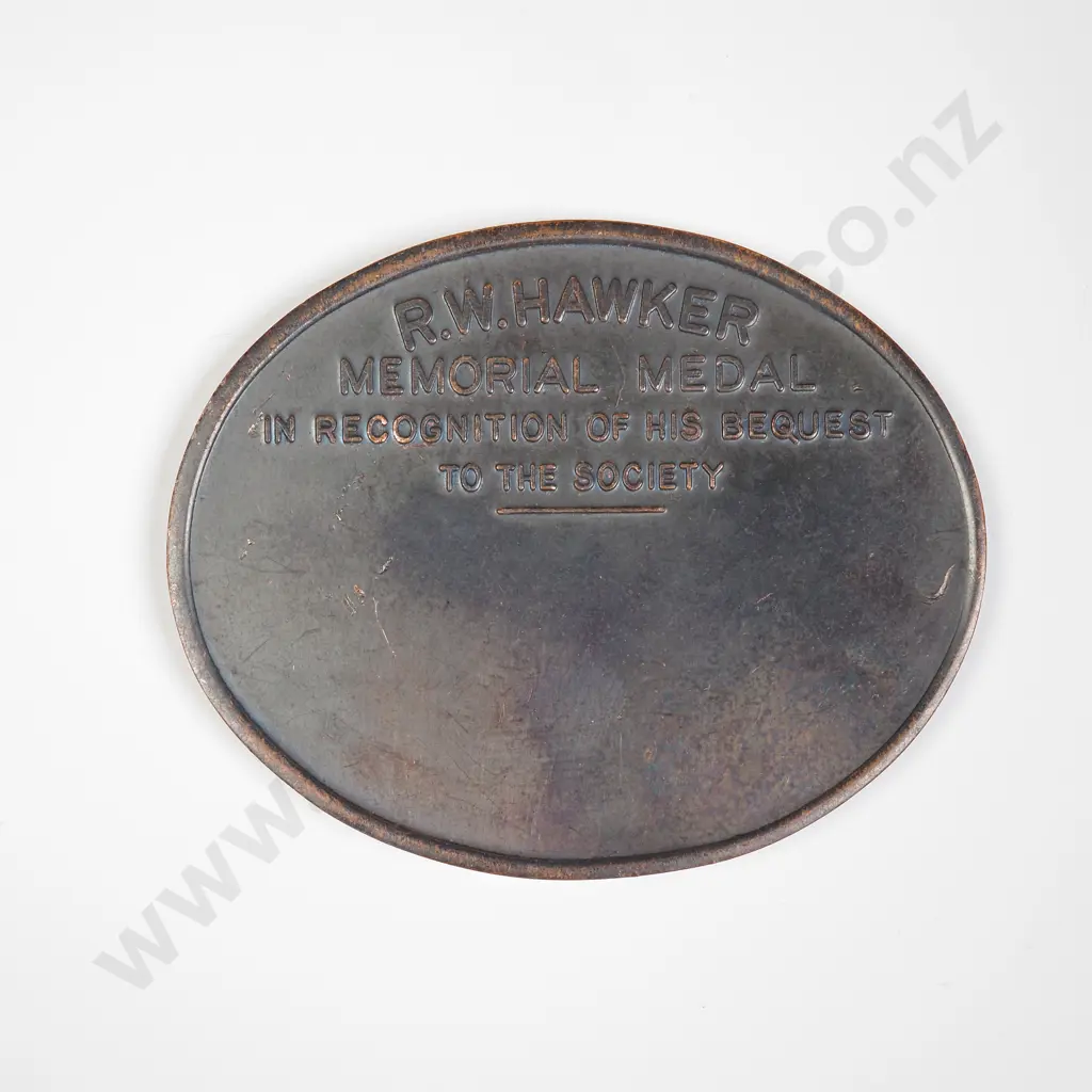 NZ The Welsh Pony & Cob Society Memorial Medal awarded to R.W.Hawker Image 1++