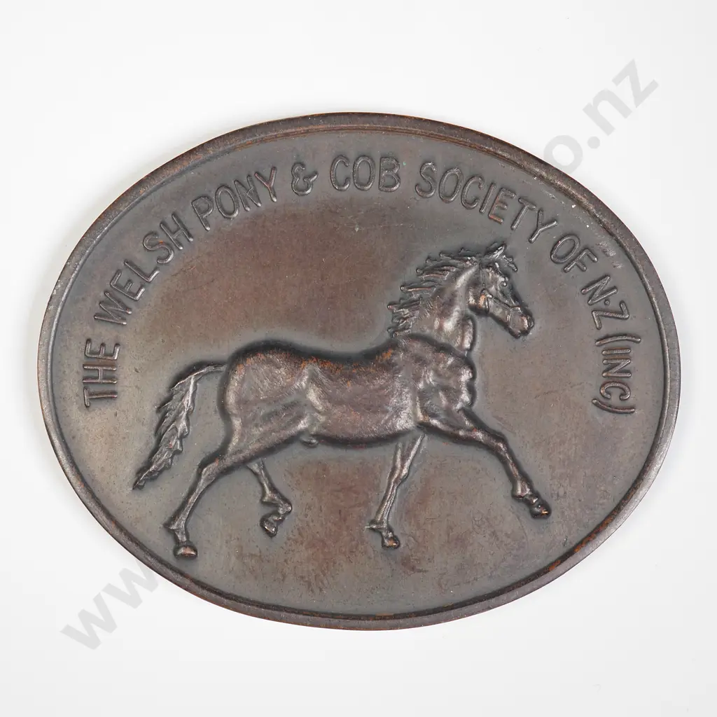NZ The Welsh Pony & Cob Society Memorial Medal awarded to R.W.Hawker Image 1++
