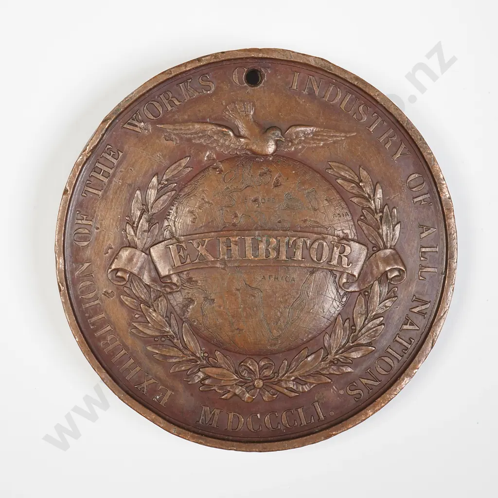 UK 1851 The Great Exhibition held in London Exhibitor Medallion Image 1++