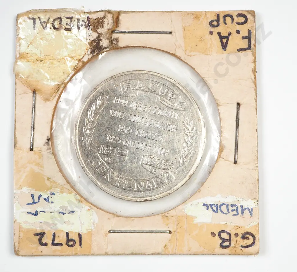 UK 1972 Sheffield United FA Cup Centenary Medal Image 1++