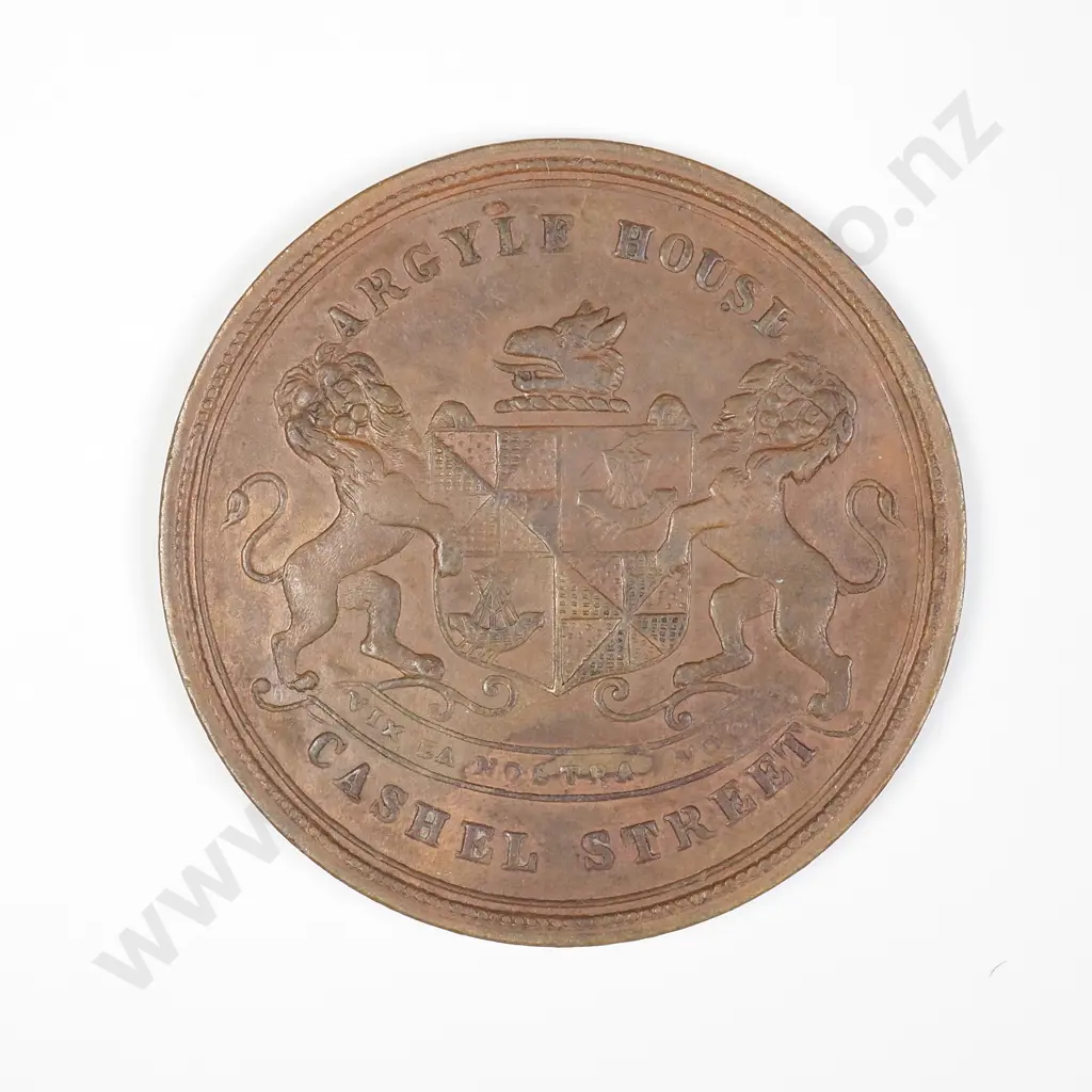 NZ Christchurch G.L.Beath & Co Clothiers and Drapers Token Image 1++