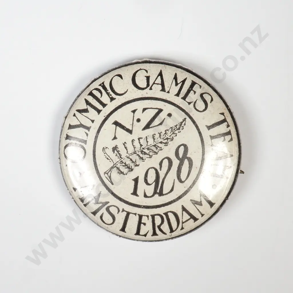 1928 Olympic Games Team Amsterdam Button Image 1++